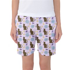 Outside Brown Cats Women s Basketball Shorts by snowwhitegirl