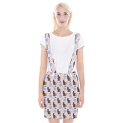 Outside Brown Cats Braces Suspender Skirt by snowwhitegirl