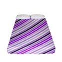 Purple Diagonal Lines Fitted Sheet (Full/ Double Size) View1