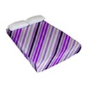 Purple Diagonal Lines Fitted Sheet (Full/ Double Size) View2