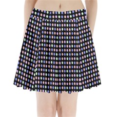 Blue Peach Green Eggs On Black Pleated Mini Skirt by snowwhitegirl