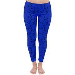 Royal Blue Music Classic Winter Leggings by snowwhitegirl