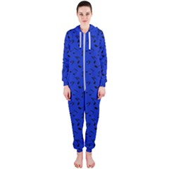 Royal Blue Music Hooded Jumpsuit (ladies)  by snowwhitegirl