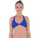 Royal Blue Music Halter Neck Bikini Top View1