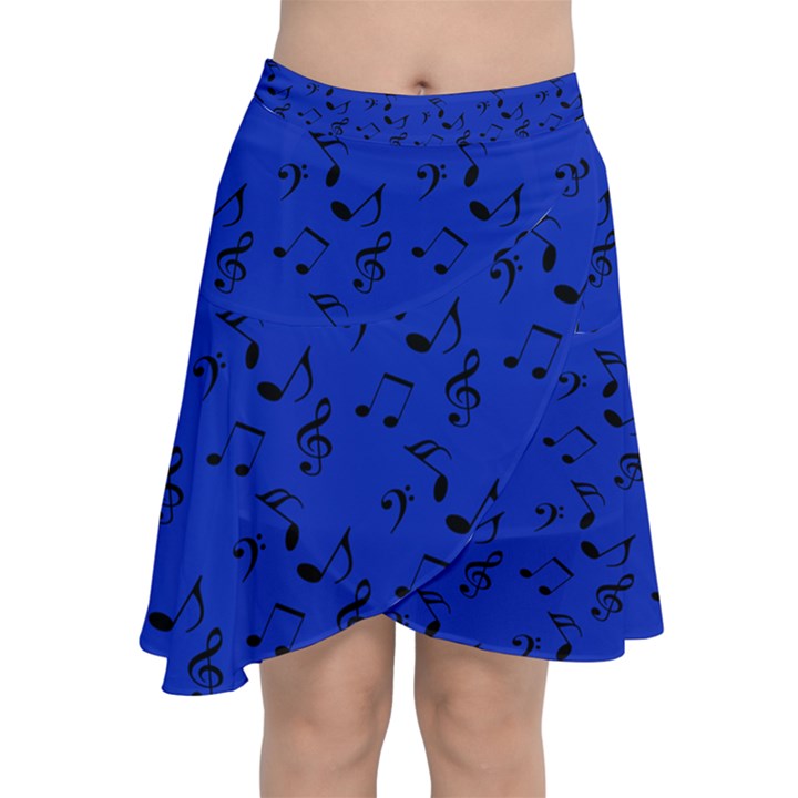 Royal Blue Music Chiffon Wrap