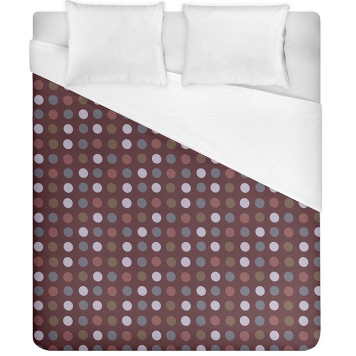 Grey Pink Lilac Brown Eggs On Brown Duvet Cover (California King Size)