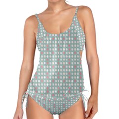 Pink Peach Grey Eggs On Teal Tankini Set by snowwhitegirl