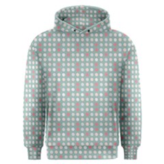 Pink Peach Grey Eggs On Teal Men s Overhead Hoodie