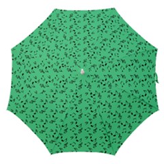 Green Music Straight Umbrellas by snowwhitegirl