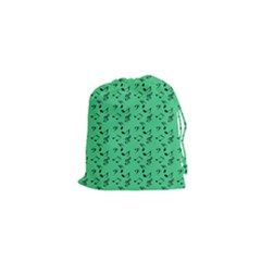 Green Music Drawstring Pouches (xs) 