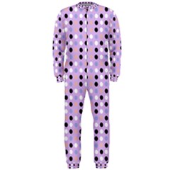 Black White Pink Blue Eggs On Violet Onepiece Jumpsuit (men)  by snowwhitegirl