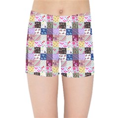 Quilt Of My Patterns Small Kids Sports Shorts