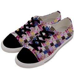 Quilt Of My Patterns Small Men s Low Top Canvas Sneakers