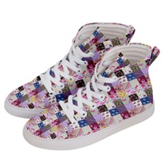 Quilt Of My Patterns Small Women s Hi-top Skate Sneakers by snowwhitegirl