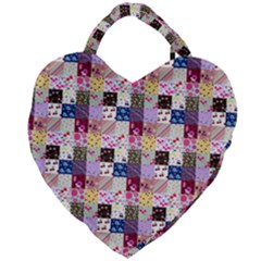 Quilt Of My Patterns Small Giant Heart Shaped Tote