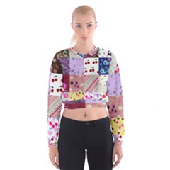 Quilt Of My Patterns Cropped Sweatshirt