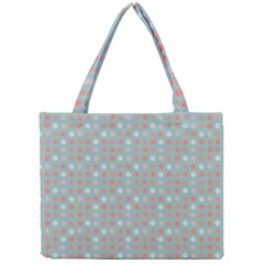 Peach Pink Eggs On Green Mini Tote Bag by snowwhitegirl