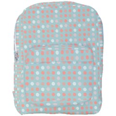 Peach Pink Eggs On Green Full Print Backpack by snowwhitegirl