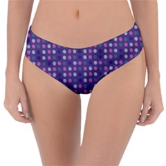 Violet Grey Purple Eggs On Grey Blue Reversible Classic Bikini Bottoms by snowwhitegirl