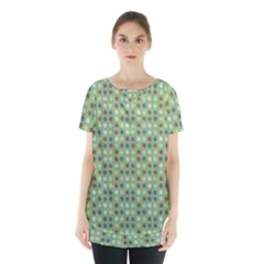 Green Brown  Eggs On Green Skirt Hem Sports Top