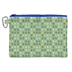 Green Brown  Eggs On Green Canvas Cosmetic Bag (xl)