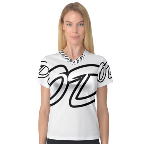 Code White V-neck Sport Mesh Tee by Code