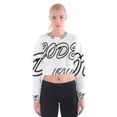 Code White Cropped Sweatshirt