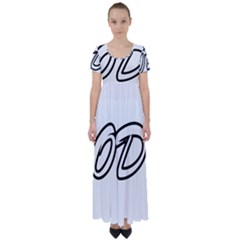 Code White High Waist Short Sleeve Maxi Dress by Code