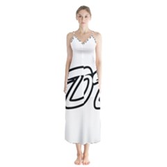 Code White Button Up Chiffon Maxi Dress by Code