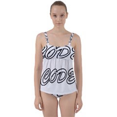 Code White Twist Front Tankini Set by Code