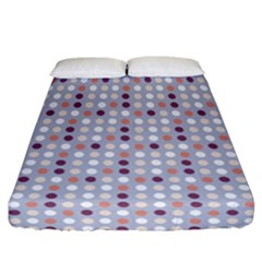 Pink Purple White Eggs On Lilac Fitted Sheet (california King Size) by snowwhitegirl