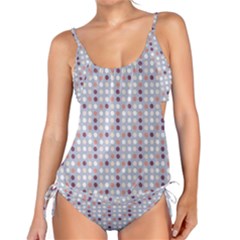 Pink Purple White Eggs On Lilac Tankini Set