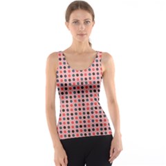 Grey Red Eggs On Pink Tank Top by snowwhitegirl