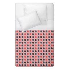 Grey Red Eggs On Pink Duvet Cover (single Size)