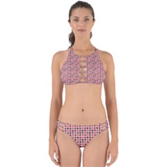 Grey Red Eggs On Pink Perfectly Cut Out Bikini Set