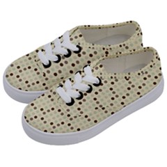 Brown Green Grey Eggs Kids  Classic Low Top Sneakers