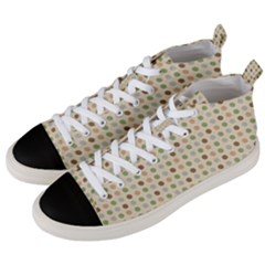 Green Brown Eggs Men s Mid-top Canvas Sneakers