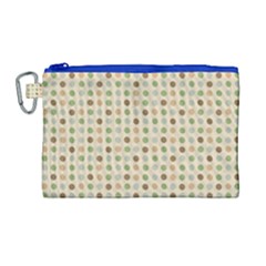 Green Brown Eggs Canvas Cosmetic Bag (large)