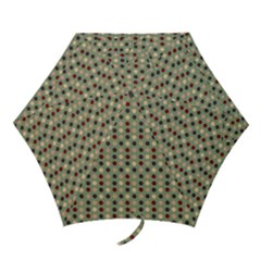 Grey Beige Burgundy Eggs On Green Mini Folding Umbrellas by snowwhitegirl