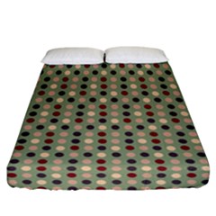 Grey Beige Burgundy Eggs On Green Fitted Sheet (california King Size) by snowwhitegirl