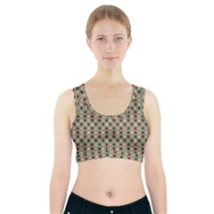 Grey Beige Burgundy Eggs On Green Sports Bra With Pocket by snowwhitegirl