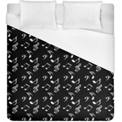 Black Music Notes Duvet Cover (king Size) by snowwhitegirl