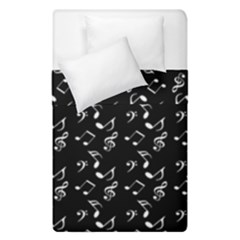 Black Music Notes Duvet Cover Double Side (single Size) by snowwhitegirl