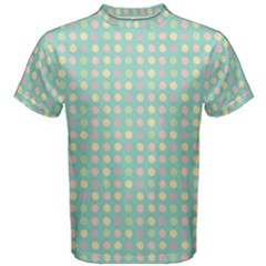 Pink Peach Green Eggs On Seafoam Men s Cotton Tee by snowwhitegirl