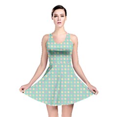 Pink Peach Green Eggs On Seafoam Reversible Skater Dress by snowwhitegirl