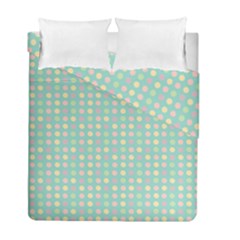 Pink Peach Green Eggs On Seafoam Duvet Cover Double Side (full/ Double Size) by snowwhitegirl