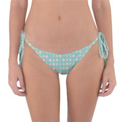 Pink Peach Green Eggs On Seafoam Reversible Bikini Bottom