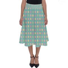 Pink Peach Green Eggs On Seafoam Perfect Length Midi Skirt by snowwhitegirl