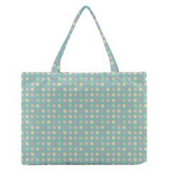 Pink Peach Green Eggs On Seafoam Zipper Medium Tote Bag by snowwhitegirl