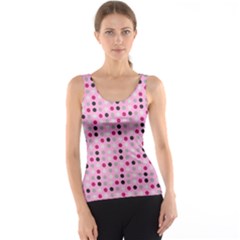 Grey Magenta Eggs On Pink Tank Top by snowwhitegirl